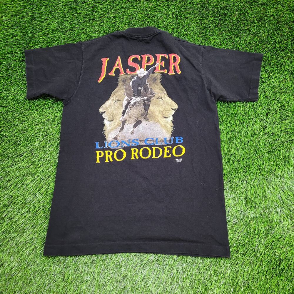 Vintage Jasper Pro Rodeo Shirt Medium 19x27 Lions-Club